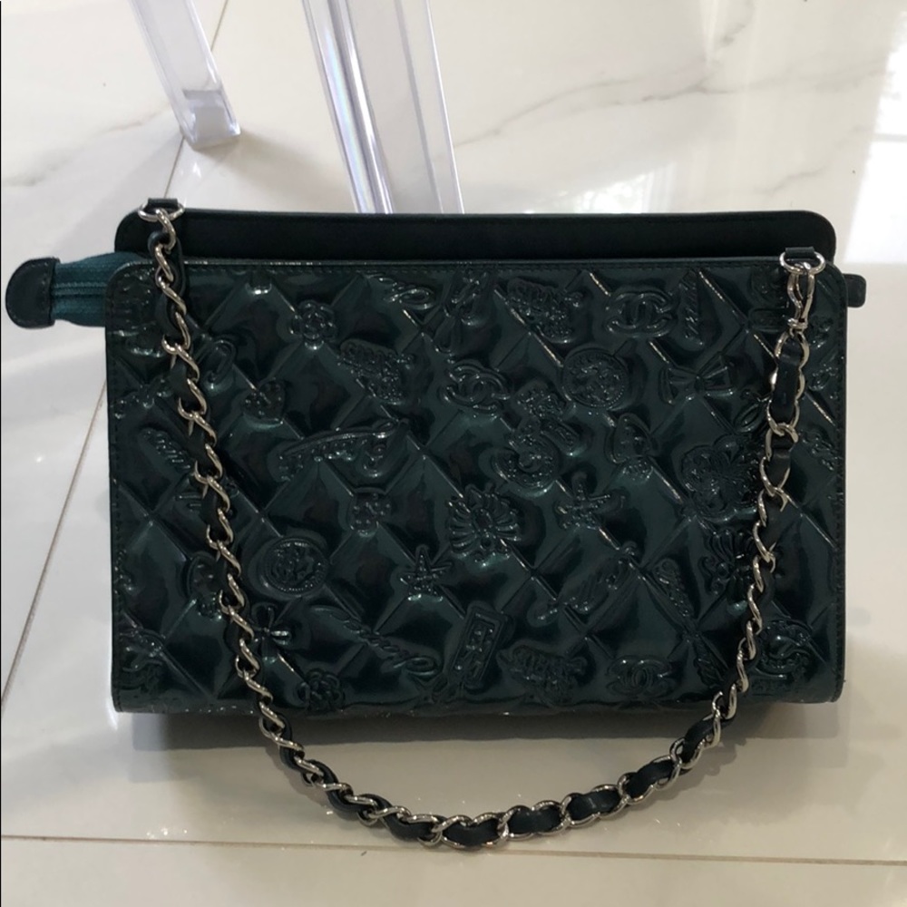 Chanel Patent Leather Lucky Symbols Pochette